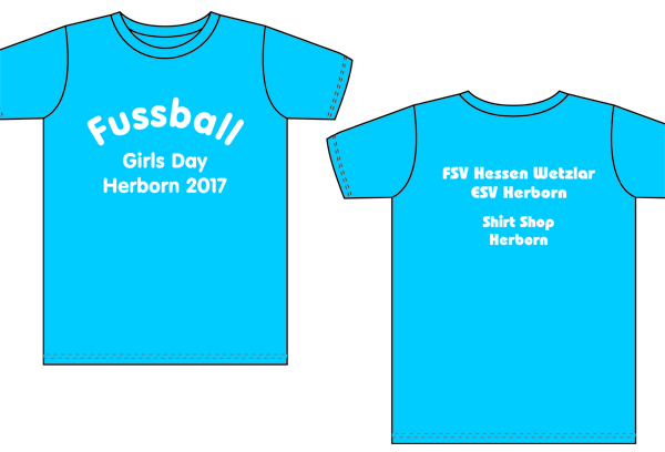 Entwurf Shirt fr Fussball Girlsday